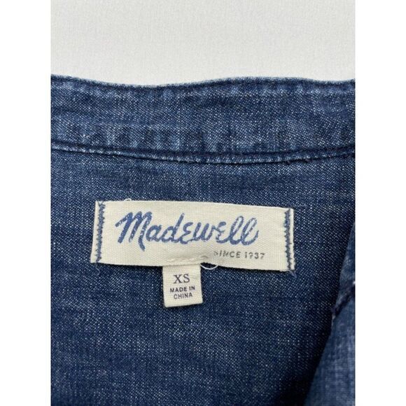 Madewell Downshift Denim Shirt Dress Blue - Picture 5 of 9